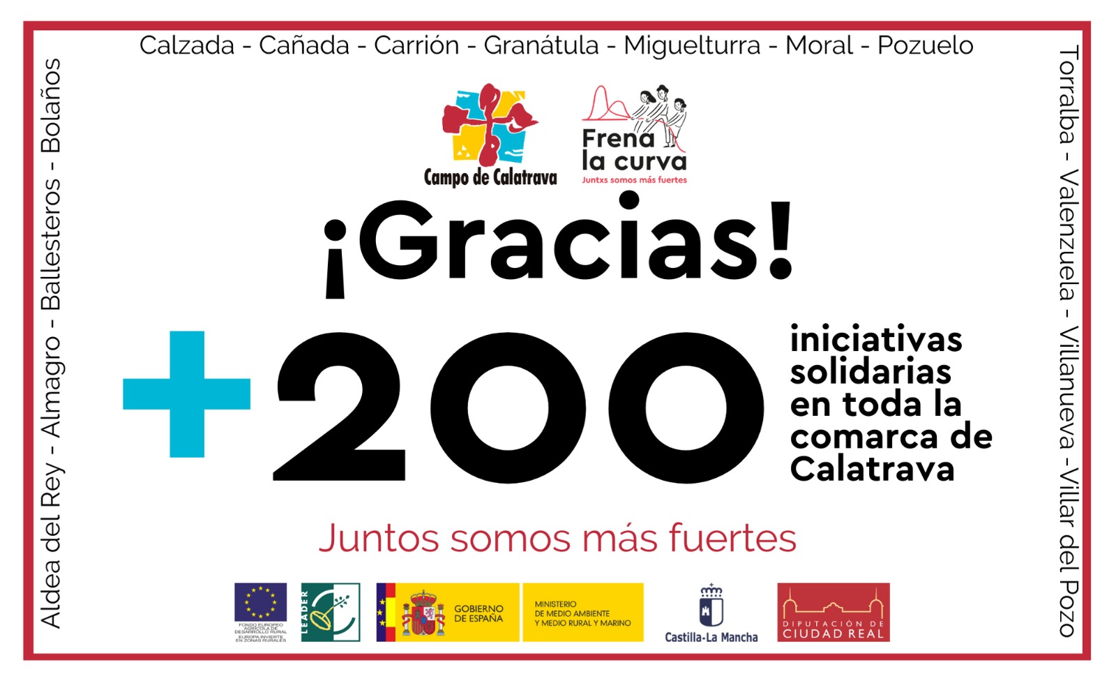 Doscientas iniciativas solidarias en el Campo de Calatrava en la 1ª fase de su Plan de Choque contra el Covid-19