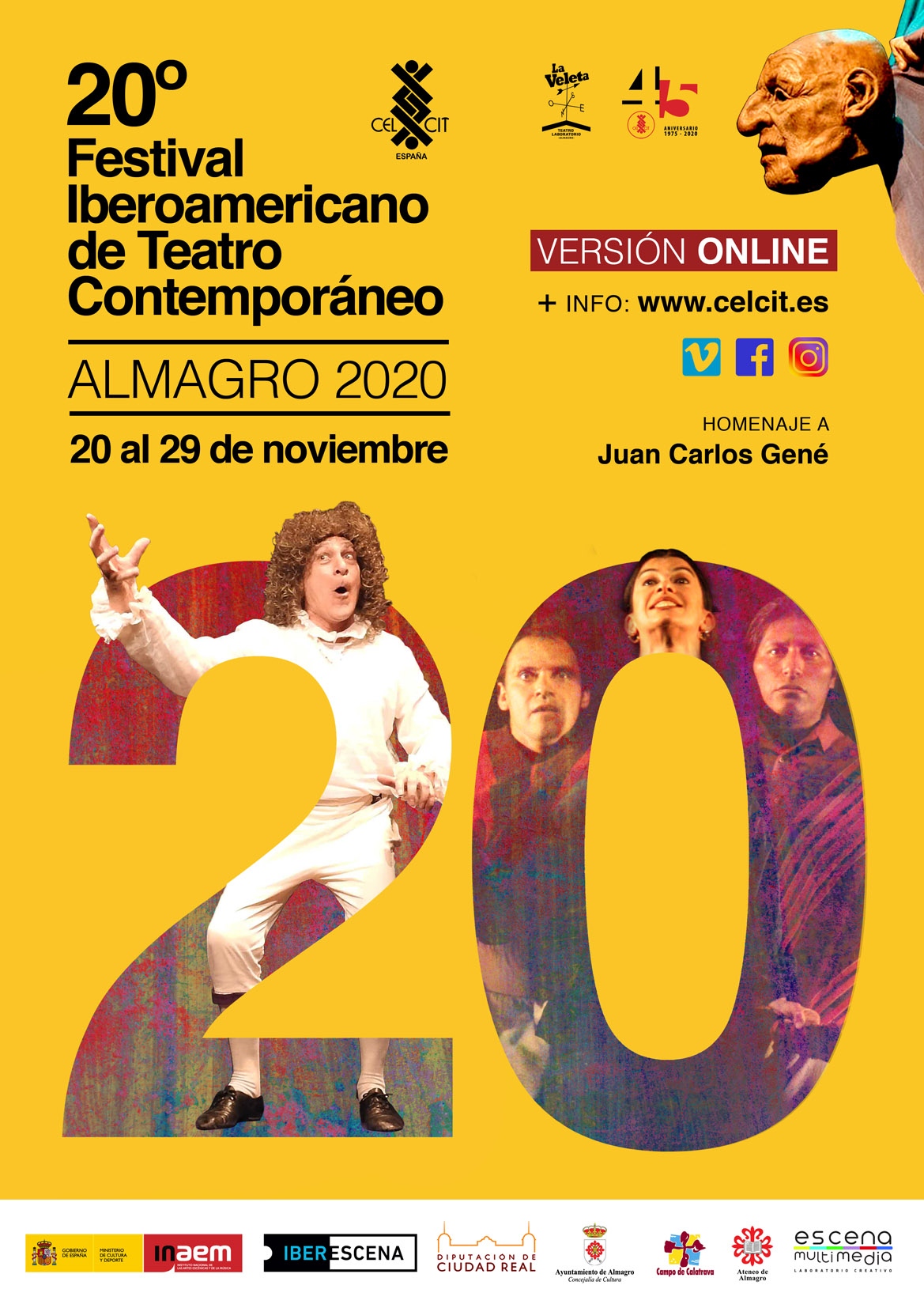 La AD Campo de Calatrava colabora de nuevo con el 20º Festival Iberoamericano de Teatro Contemporáneo de Almagro, que será on line.