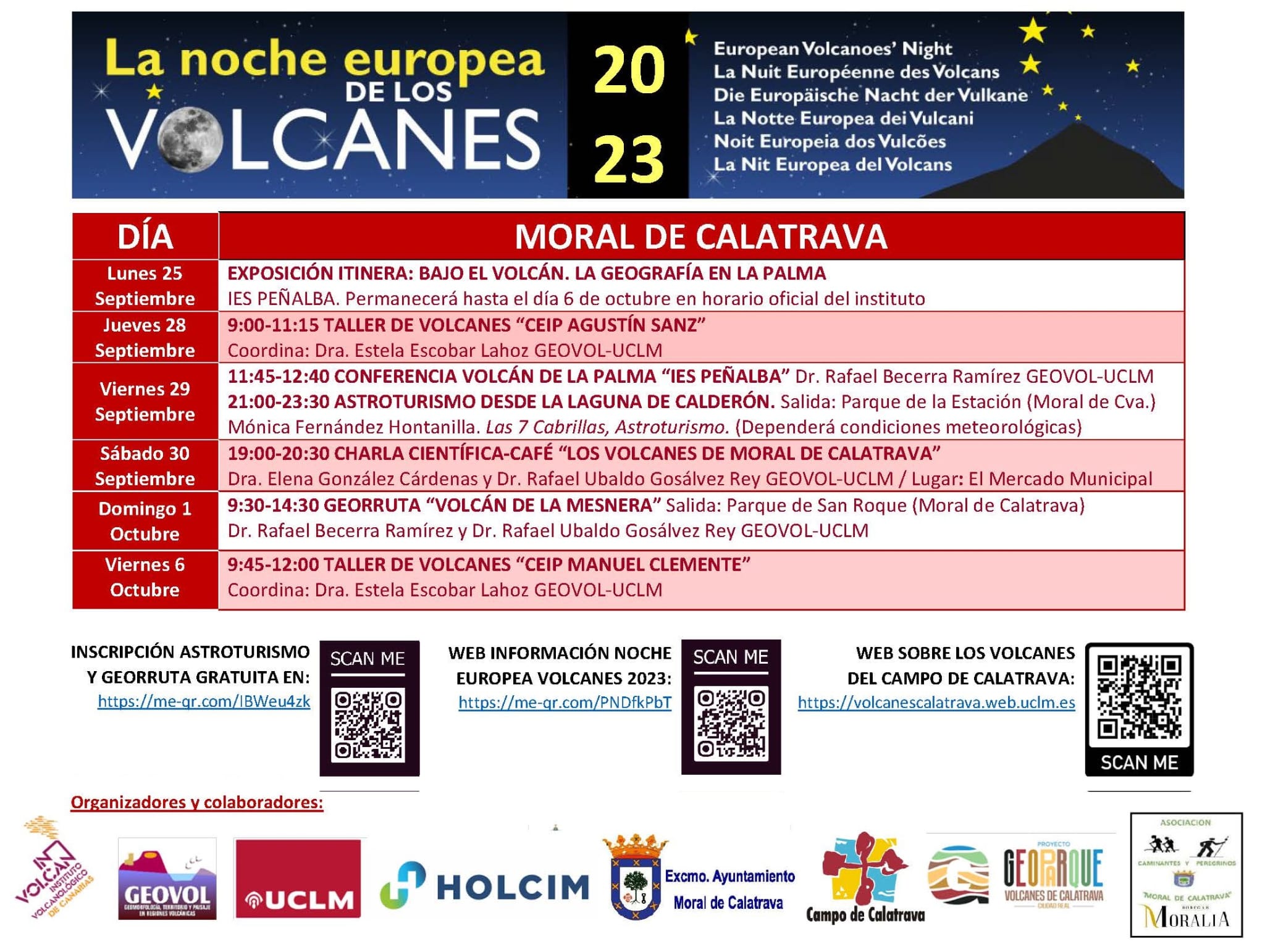 Noche europea de los Volcanes 2023 - Campo de Calatrava