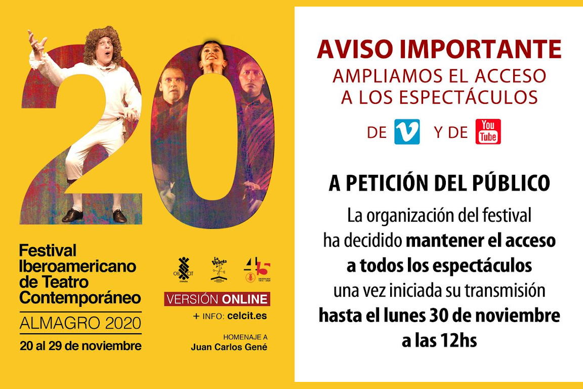El 20º Festival Iberoamericano de Teatro Contemporáneo de Almagro encara su recta final con otra decena de propuestas atractivas
