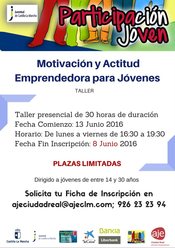 Taller “Motivación y Actitud Emprendedora para Jóvenes” (AJE Ciudad Real)