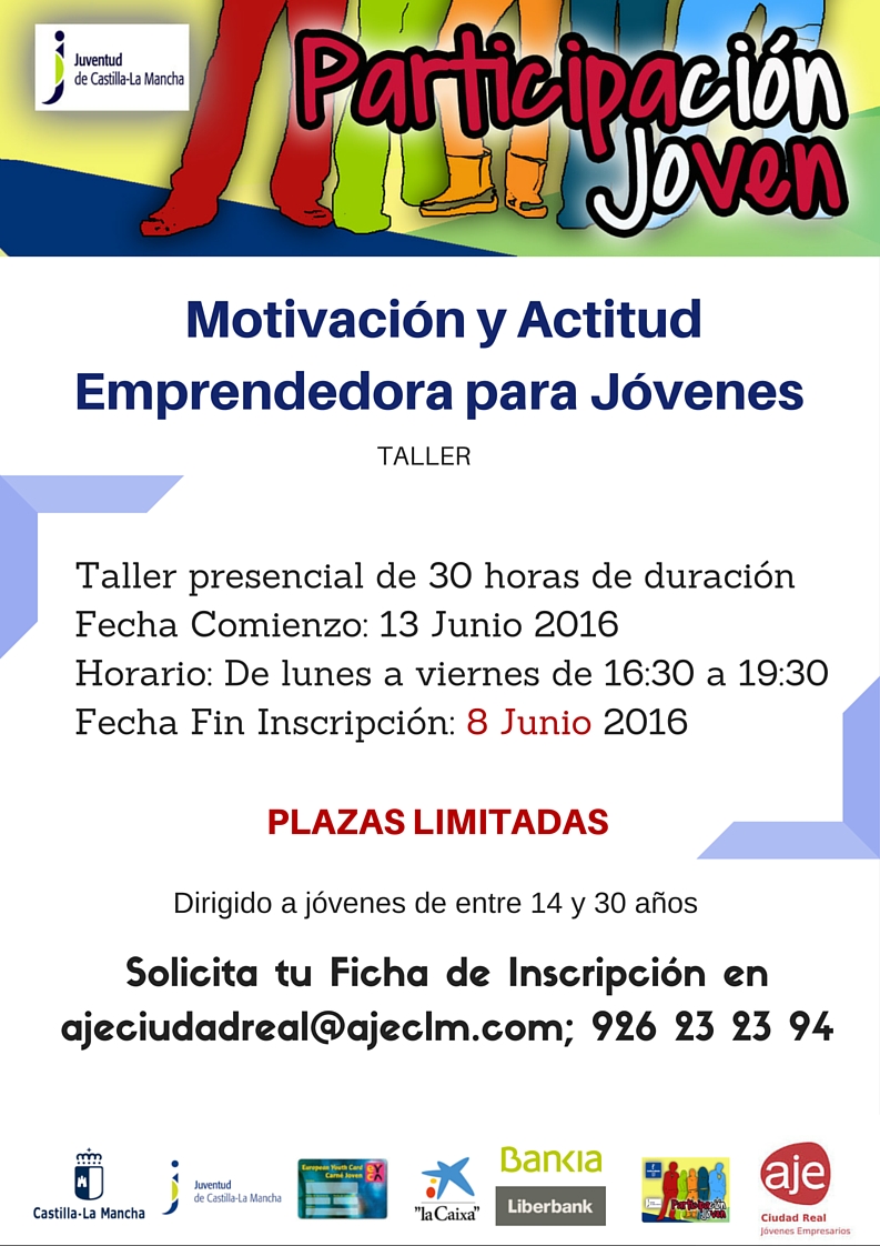 Taller “Motivación y Actitud Emprendedora para Jóvenes” (AJE Ciudad Real)