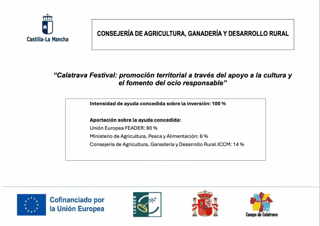 Calatrava Festival: promoción territorial a través del apoyo a la cultura y el fomento del ocio responsable