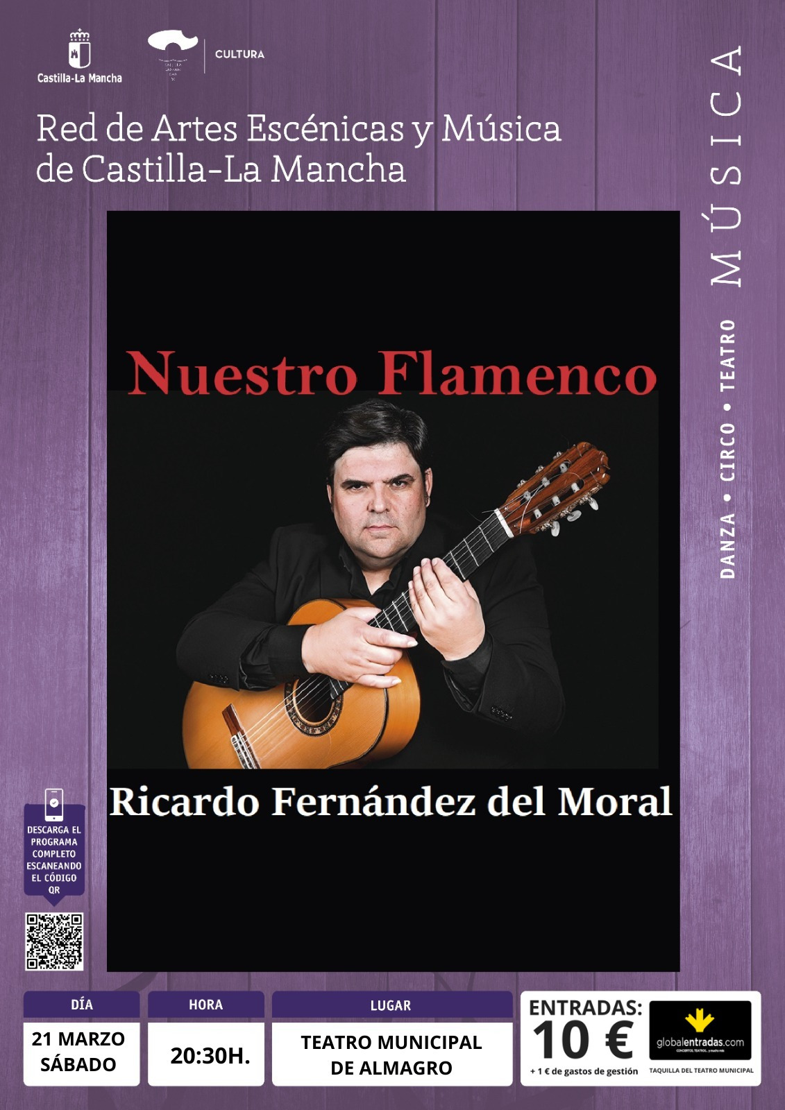 Espectáculo Nuestro flamenco de Ricardo Fernández del Moral. Almagro