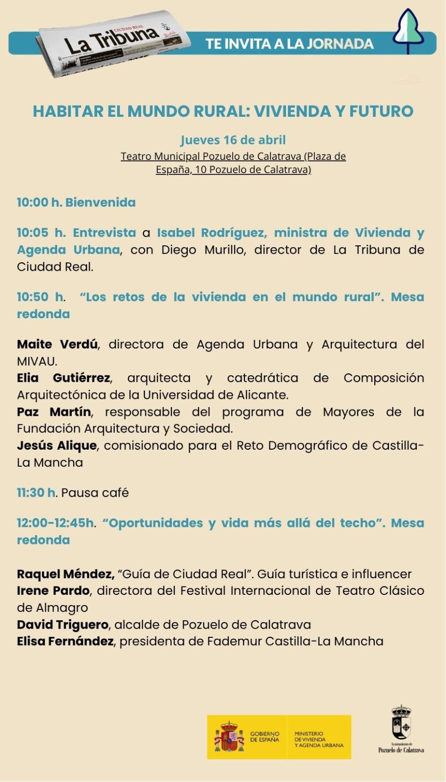 Jornada Habitar en el mundo rural: vivienda y futuro. Pozuelo de Calatrava