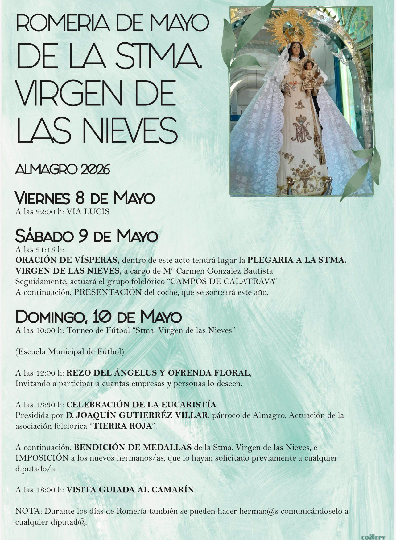 Romería de mayo de la Virgen de las Nieves. Almagro