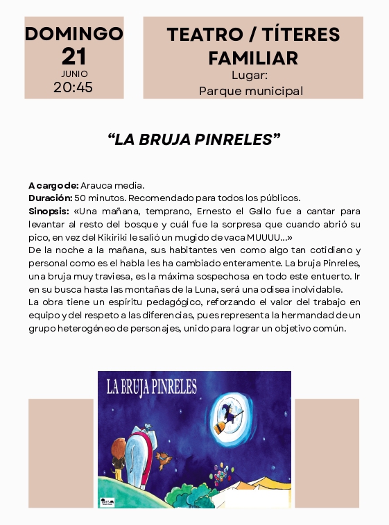 Berenguela Festival. Teatro-títeres familiar. Bolaños de Calatrava