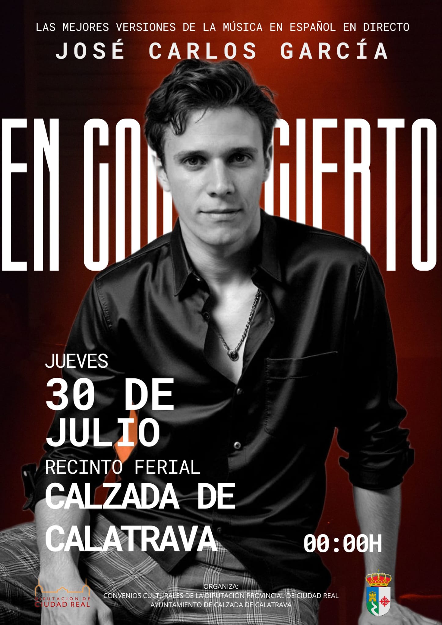 Feria y fiestas del Jubileo 2026. Concierto José C. García. Calzada de Calatrava.