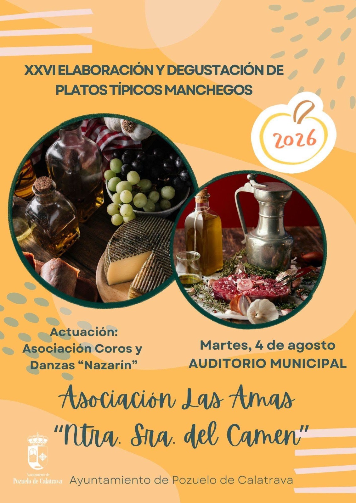 XXVI Elaboración y  degustación de Platos Típicos Manchegos y platos de otros países. Pozuelo de Calatrava.