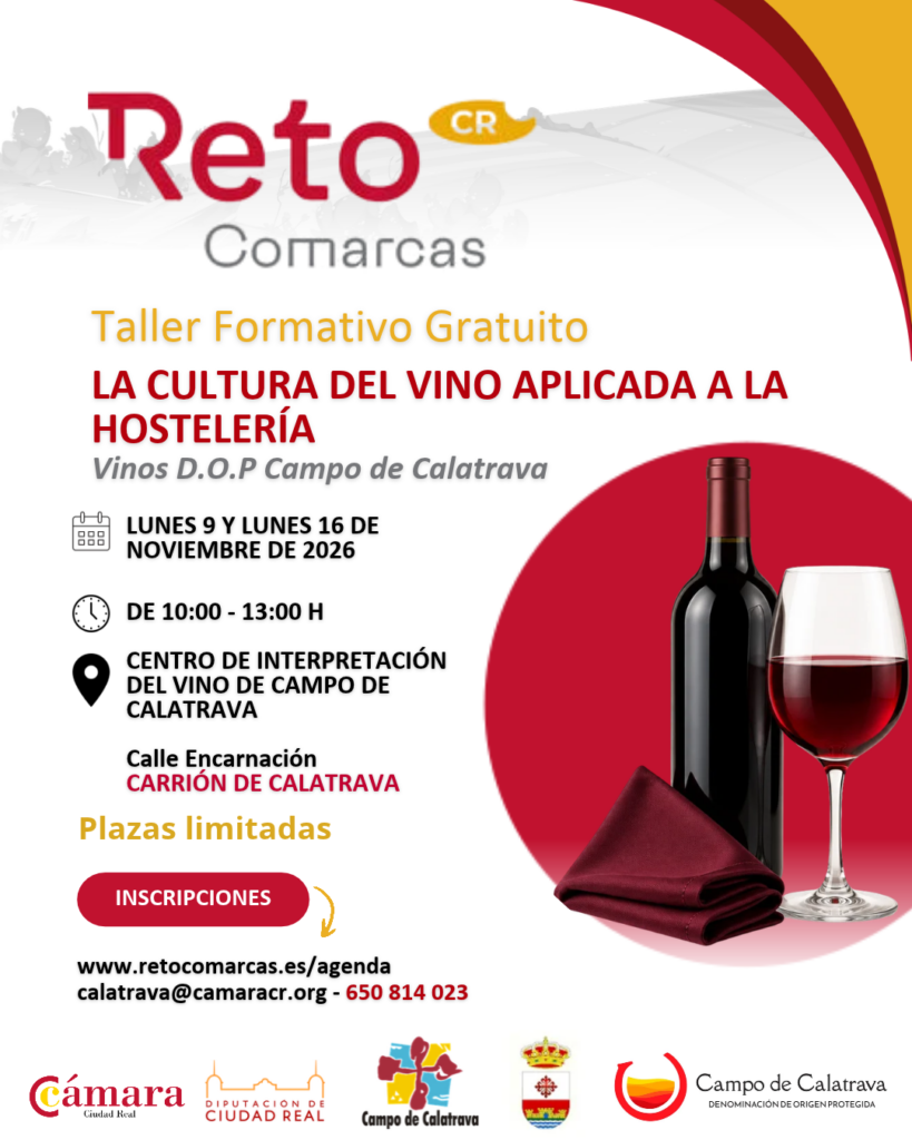 Taller formativo "La cultura del vino aplicada a la hostelería"