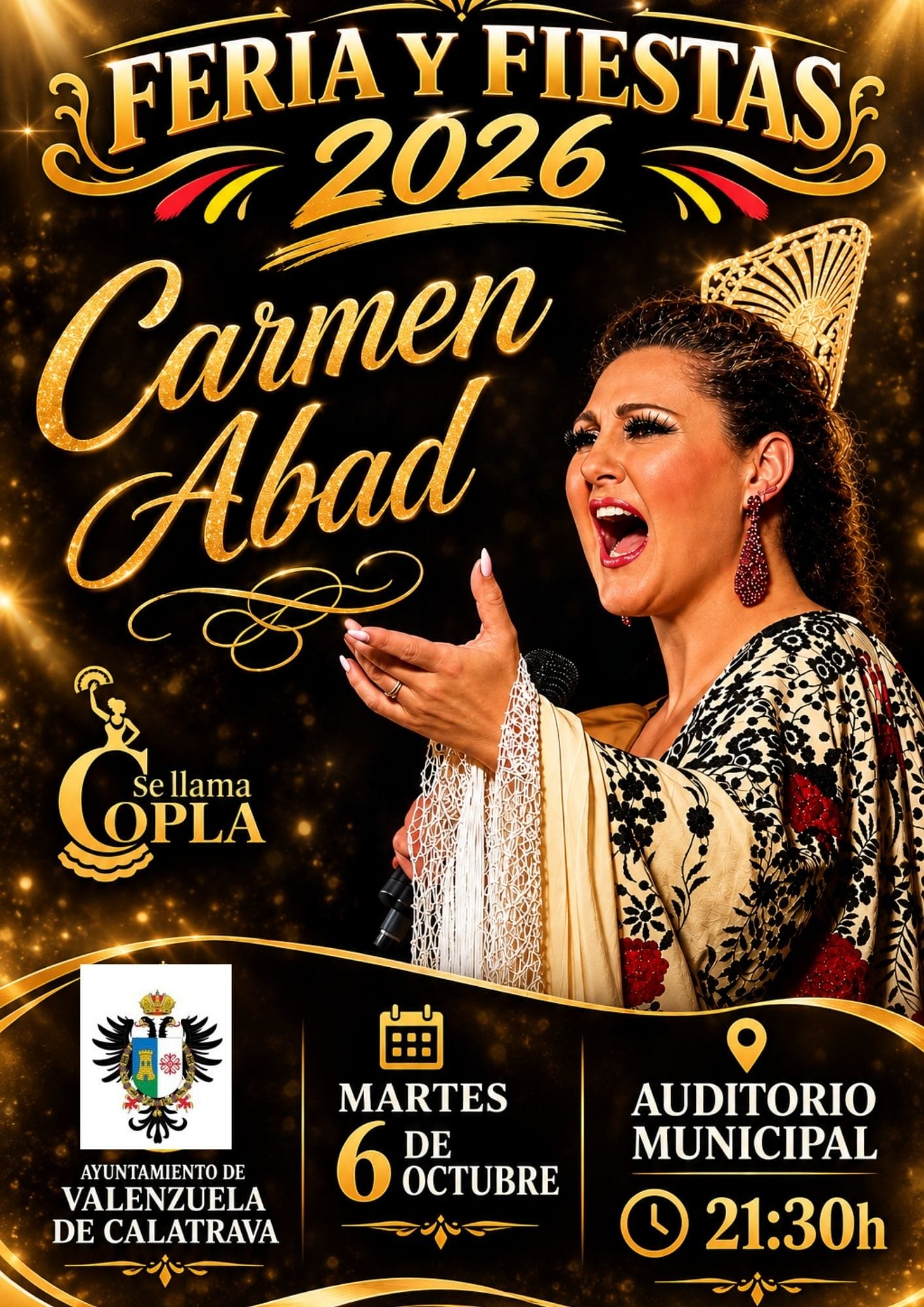 Copla. Carmen Abad. Feria y fiestas de Valenzuela de Calatrava.